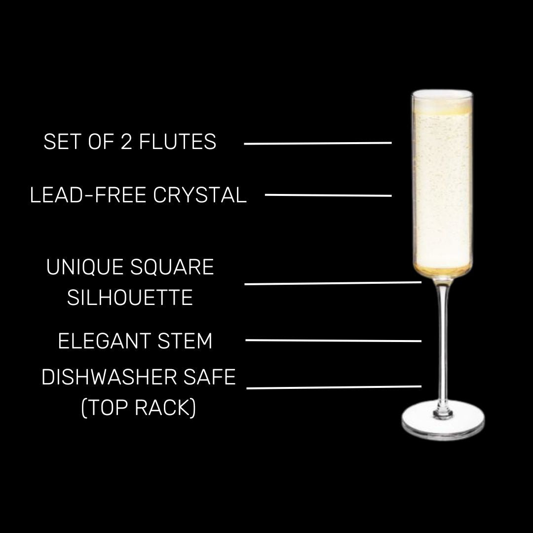 Laurel Champagne Flutes